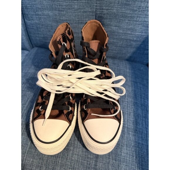 New Converse Chuck Taylor All Lift Platform Leopard Remix A12351C Sz 7 WOB/Tags - Picture 9 of 15